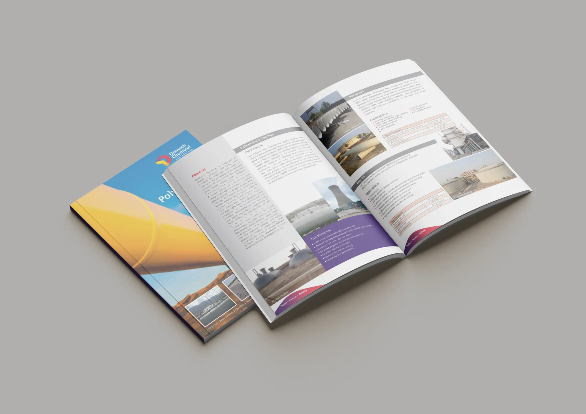 corporate print media design brochure mockup