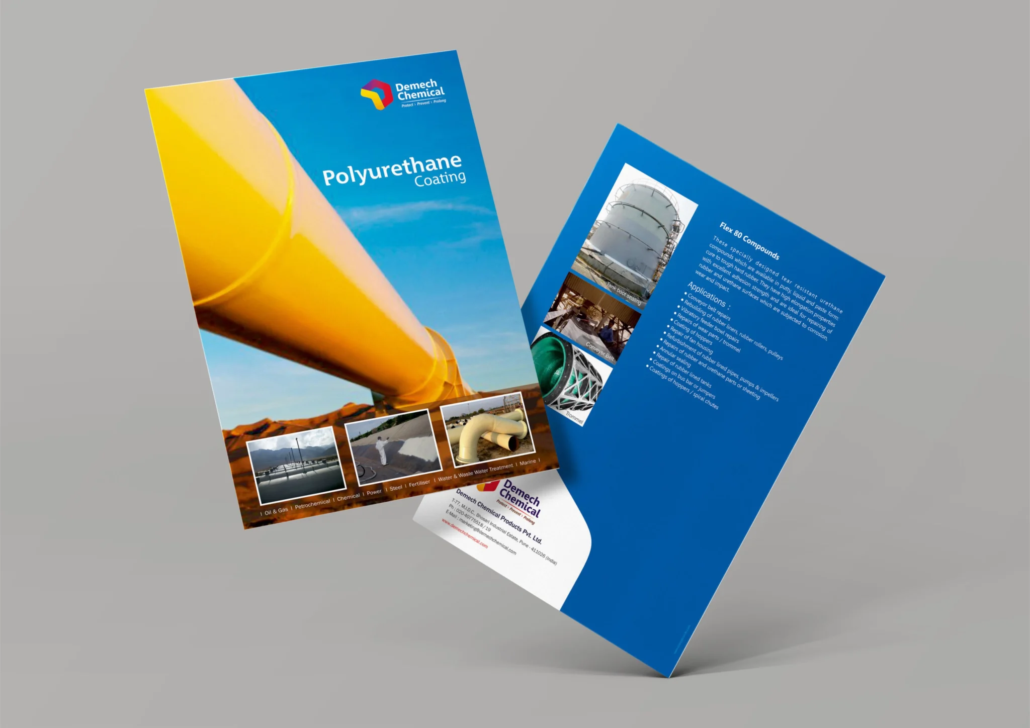 corporate print media design product flyer