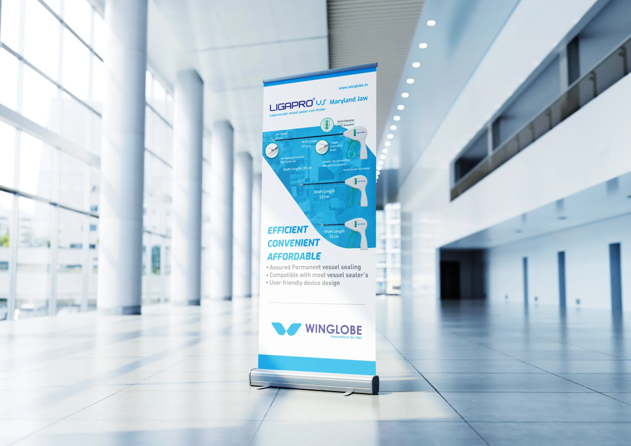 print media design rollup banner display