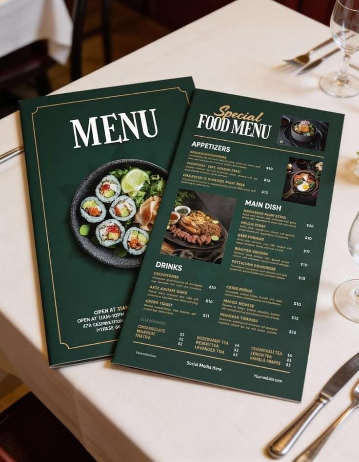 Menu Card Design